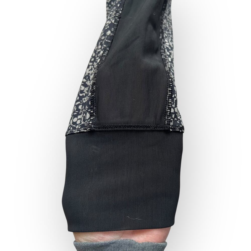 Lole Women's Black & Gray Geometric Sheer Side Activewear 7/8 Leggings Size S - Picture 7 of 13